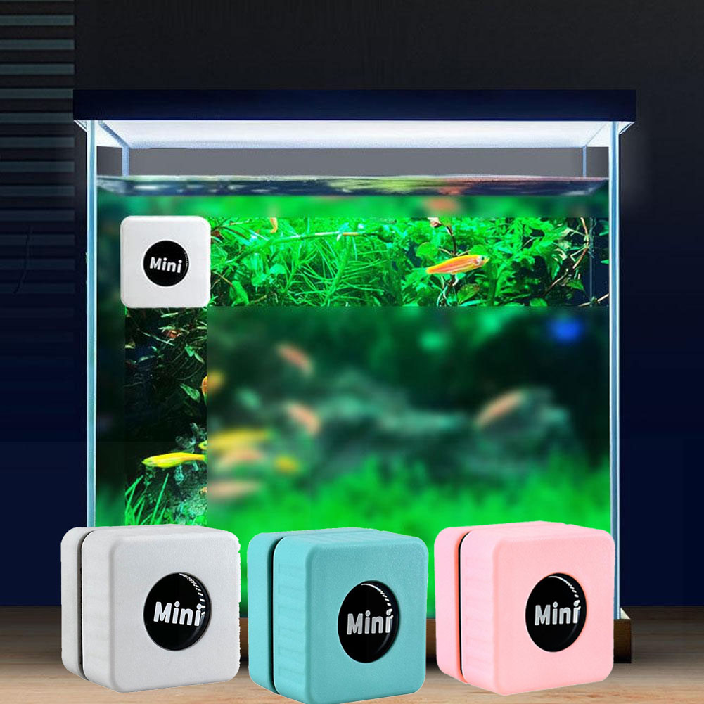 Marine Aquarium Glass Scraper - Magnetischer Aquarium-Glasreiniger Mini Quadratischer Algenschaber Plastik-Wartungswerkzeug
