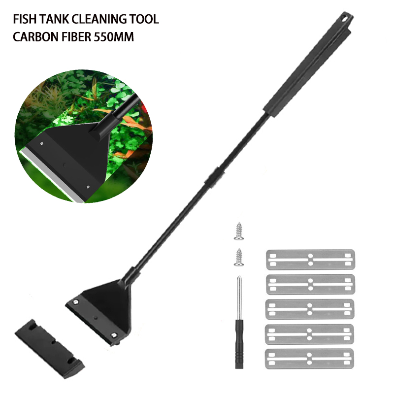 Marine Aquarium Glass Scraper - Aquarium-Reinigungswerkzeug, Flacher Sand- und Algenentferner für