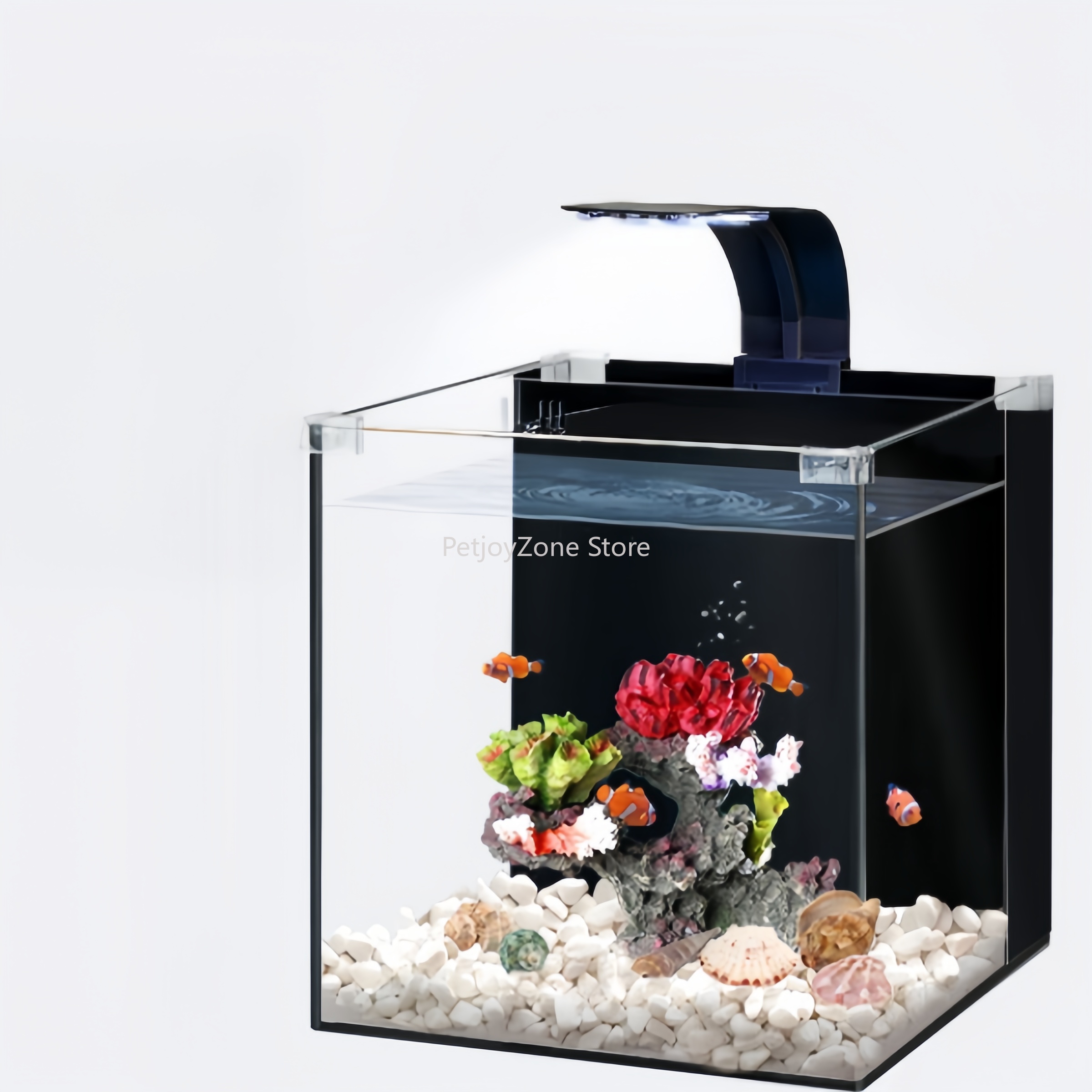 Aquarium Marine Clearwater - Ultra-Klares Glas Luxus-Mini-Salzwasser-Meerwasseraquarium für das Wohnzimmer