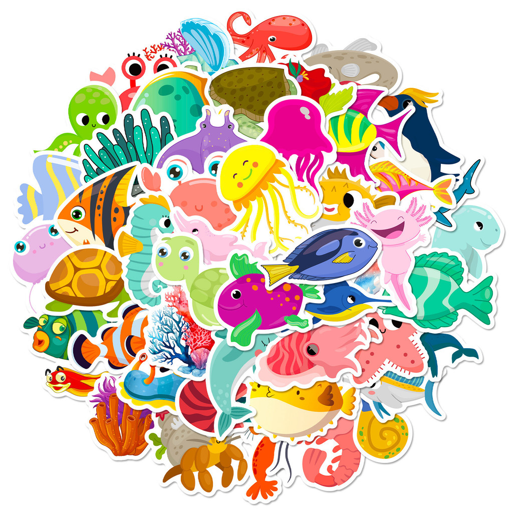50 Stück Meereslebewesen-Aufkl – Marine Aquarium & Regional Centre Reviews Bewertung und Preis