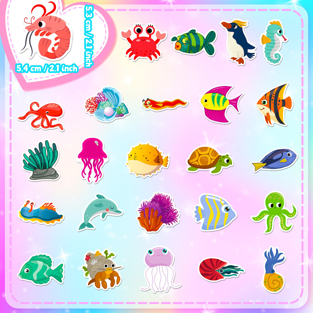 50 Stück Meereslebewesen-Aufkl – Marine Aquarium & Regional Centre Reviews Bewertung und Preis