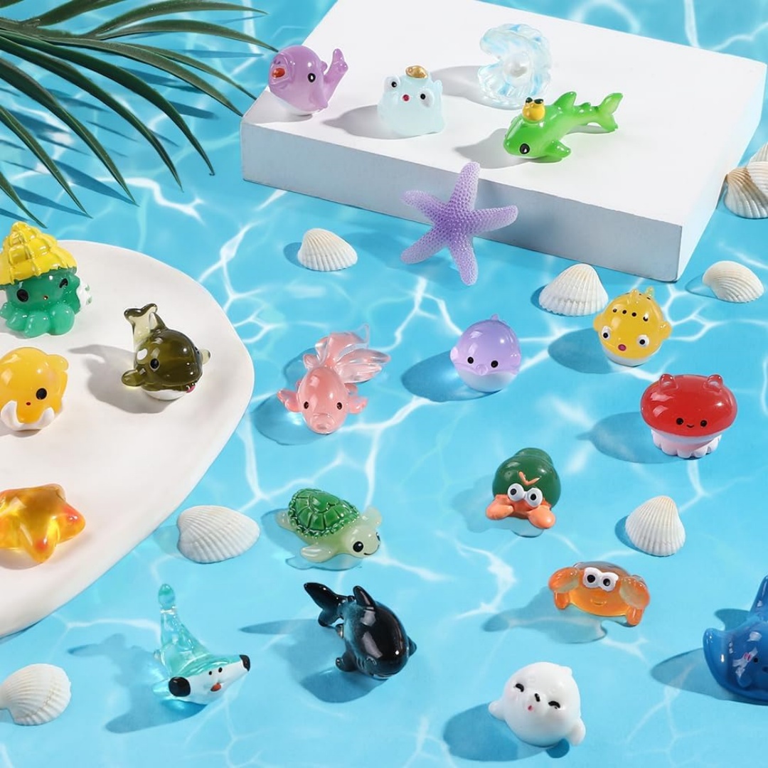 Mini Ozean Tiere Harz Figuren  – Aquarium Marine World Bewertung und Preis