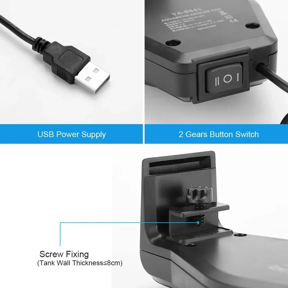 USB-Aquarium-Lüfter mit Geschw – Marine Aquarium Mini Bewertung und Preis